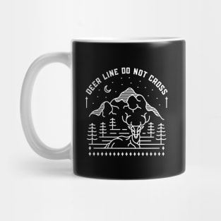 Deer Line Do Not Cross Mug